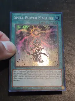 Yu-Gi-Oh! SUPER RARE CARD SPELL POWER MASTERY SR08-EN022 1ST NM/VLP - Image 2