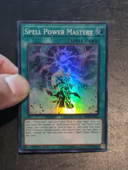 Yu-Gi-Oh! SUPER RARE CARD SPELL POWER MASTERY SR08-EN022 1ST NM/VLP - Image 3