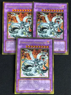 YUGIOH CHIMERATECH OVERDRAGON GLD1-EN029 GOLD X3 NM - Image 1