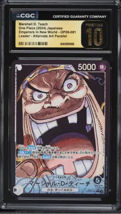 One Piece Marshall D. Teach OP09-081 Japanese L Alt Art CGC Pristine 10 - Image 1