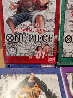 One Piece Starter Deck ST01 ST02 ST03 ST04 PRE-ERRATA No Serial Lot Set ENGLISH - Image 4