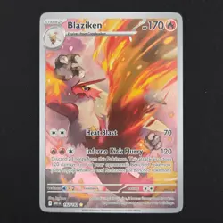 Pokemon TCG Card Blaziken 192/182 Destined Rivals Illustration Rare - NM - Image 1