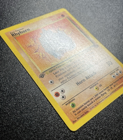 Rhyhorn 61/64 1st Edition Jungle Pokemon Card LP - Image 2
