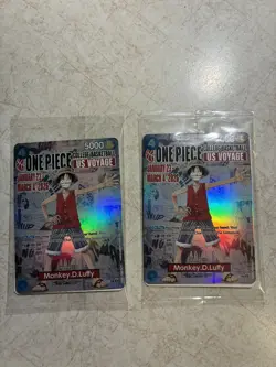 One Piece Monkey D. Luffy US Voyage College Basketball Promo Card (Mint - New) - Image 1