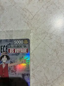 One Piece Monkey D. Luffy US Voyage College Basketball Promo Card (Mint - New) - Image 4