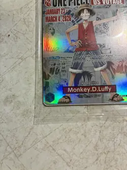 One Piece Monkey D. Luffy US Voyage College Basketball Promo Card (Mint - New) - Image 5