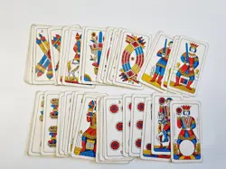 CARTE DA GIOCO DAL NEGRO TRENTINE BRISCOLA ORIGINAL VINTAGE PLAYING CARDS NEW - Image 1