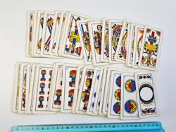 CARTE DA GIOCO TREVISANE MODIANO BRISCOLA ORIGINAL VINTAGE PLAYING CARDS NEW - Image 1