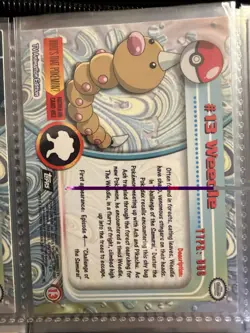 Weedle NM #13 Pokemon Topps Chrome Card - Image 2