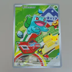 Bulbasaur 037 Black Star Promo First Partner Illustration Pokemon Card - Image 1