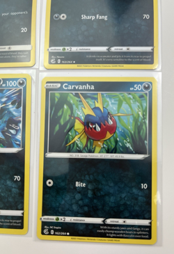 4 Card Lot carvanha sharpedo common Reverse Holo Pokemon TCG - Image 4