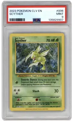 Scyther 006/034 Trading Card Game Classic Holo PSA 9 - Image 1