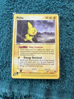 Pokemon EX Sandstorm 2003 Pichu 20/100 Non Holo Rare NM Card - Image 1