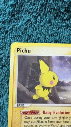 Pokemon EX Sandstorm 2003 Pichu 20/100 Non Holo Rare NM Card - Image 5