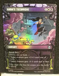 MTG: Teenage Mutant Ninja Turtles (Showcase Foil) - Karai's Technique U 0244 TMT - Image 1