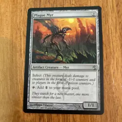 MTG Plague Myr Mirrodin Besieged Regular Uncommon LP - Image 1