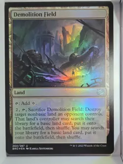 Demolition Field (FOIL) - U260 - MTG - The Brothers' War (BRO) - Image 1