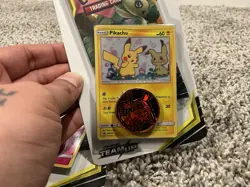 Pokemon TCG Sun & Moon Team Up Pikachu & Mimikyu Single Pack Blister X2 Pack - Image 3