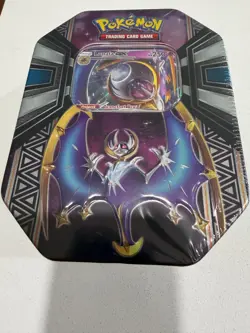 2017 Pokemon TCG Legends of Alola Lunala-GX Tin Sealed French Version - Image 1