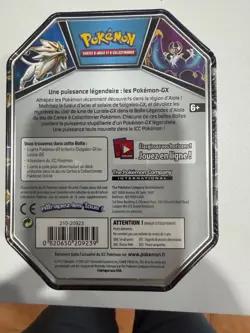 2017 Pokemon TCG Legends of Alola Lunala-GX Tin Sealed French Version - Image 2