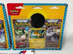Pokemon TCG Scarlet & Violet + Paldea Evolved Blister 2 Pack Pawmot Promo LOT - Image 4