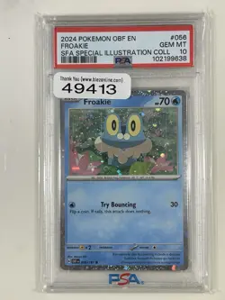 💎PSA 10 GEM MINT 2024 Pokemon Shrouded Fable Illustration FROAKIE #056 Promo - Image 1