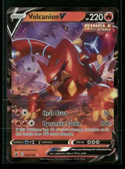 Volcanion V SWSH06: Chilling Reign #025/198 Pokemon Ultra Rare - Image 1