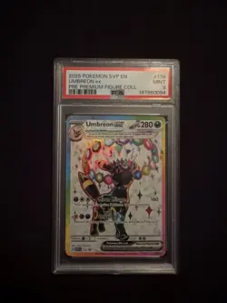 Pokemon 2025 Umbreon ex 176 Prismatic Evolutions Premium Figure Collection PSA 9 - Image 1