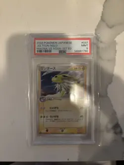 2003 POKEMON JAPANESE MAGMA VS AQUA 1ST EDITION #037 JOLTEON-HOLO PSA 9 - Image 1