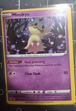 Pokemon TCG : Mimikyu 081/189 - **Cosmos Holo Rare** Miscut 1x Alignment Dot. - Image 2