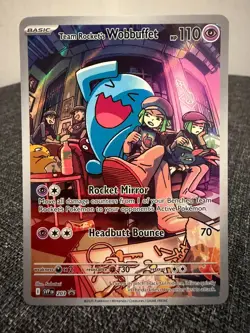 Pokemon Team Rocket's Wobbuffet 203 Holo Promo Scarlet & Violet Promo Pokemon NM - Image 1