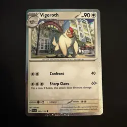 Vigoroth Cosmos Holo 161/193 Paldea Evolved EN NM Pokemon - Image 1