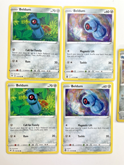 Pokemon Tcg Lot of 5 Beldum, Metang Reverse Holo Common basic - Image 2