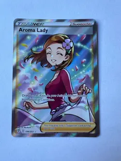 Pokemon Aroma Lady (Full Art) 199/203 SWSH07: Evolving Skies Holo NM - Image 1