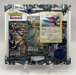 (403048) Pokemon Sun & Moon Ultra Prism Porygon-Z 3-Pack Blister Factory Sealed - Image 1