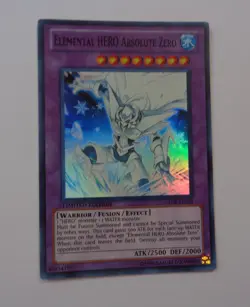 Elemental Hero Absolute Zero GENF-ENSE1 (Super Rare, Limited, Excellent / VLP) - Image 1