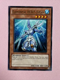 Yugioh Elemental Hero Ocean LCGX-EN025 Rare Unlimited Near Mint - Image 1