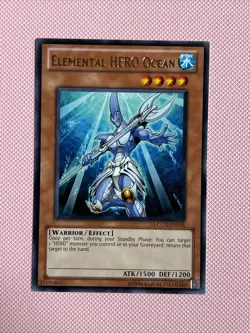Yugioh Elemental Hero Ocean LCGX-EN025 Rare Unlimited Near Mint - Image 2