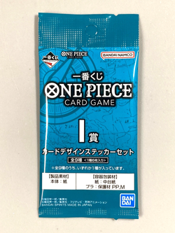 One Piece Ichiban Kuji Trading Card Style Stickers - 6 stickers - Japanese - Image 1