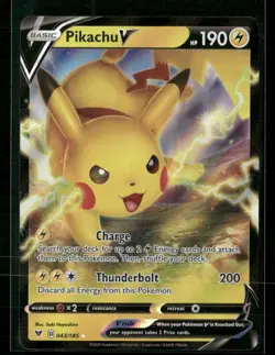 Pikachu V SWSH04: Vivid Voltage #043/185 Pokemon - Image 1