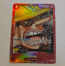 One Piece Usopp Foil Character Card ST01-002 Straw Hat Crew Bandai English - Image 1