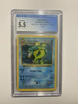 Gyarados Base Set Holo Card 6/102 WOTC 1999-2000 Shadowless Cgc 5.5 - Image 1