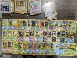 Huge Collection Bulk Lot of 200 Jungle/Team Rocket/ 1st ed Pokemon Cards Vintage - Image 5