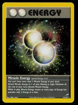 Pokemon Card - Miracle Energy Neo Destiny 16/105 Holo Rare - Image 1