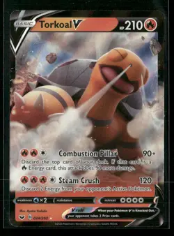 Torkoal V SWSH01: Sword & Shield Base Set #024/202 Pokemon - Image 1