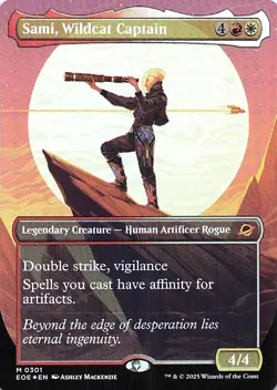 Sami, Wildcat Captain (Borderless) 301 M Foil EOE NM - Image 1