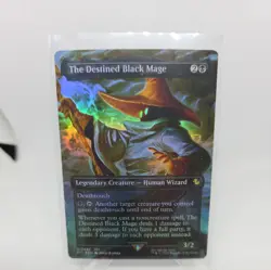 The Destined Black Mage Rare 0447 Final Fantasy MTG Magic The Gathering NM foil - Image 1