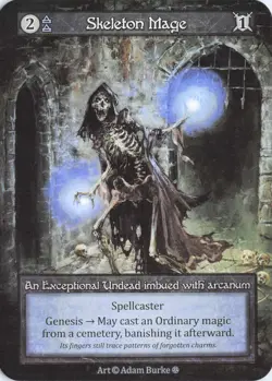 Skeleton Mage, Sorcery: Gothic, Regular, Exceptional - Image 1