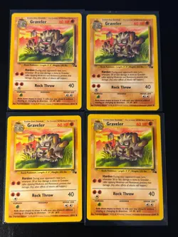12 x Graveler 37/62 Pokemon Fossil - Image 1