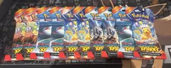 10x Surging Sparks Scarlet & Violet Booster Sleeved Blister Pack Pokemon Art Set - Image 1